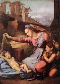 拉斐爾 Madonna with the Blue Diadem